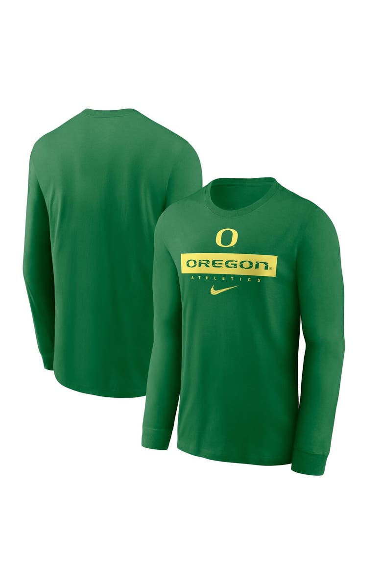 Nike Men's Nike Green Oregon Ducks 2024 Sideline Legend Performance Long Sleeve T-Shirt, Main, color, Green