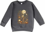 The Juniper Shop Halloween House and Moon Toddler Graphic Sweatshirt