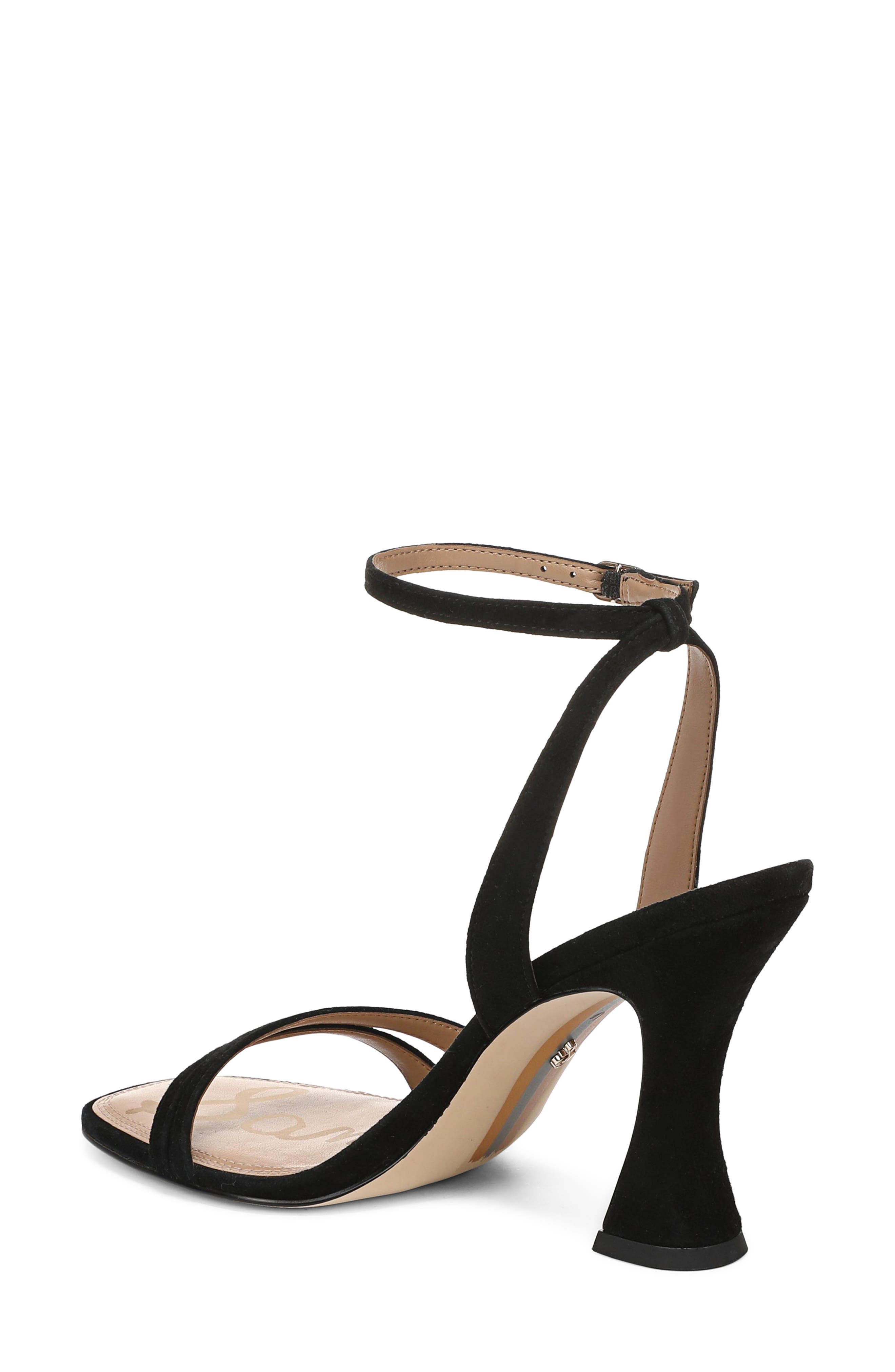 Junie Ankle Strap Sandal, Alternate, color, BLACK SUEDE