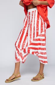 LUUKAA Thessaly Striped Jersey Harem Pants