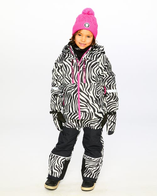 Deux Par Deux Girls Winter Mittens Teknik Animal In Animal Print