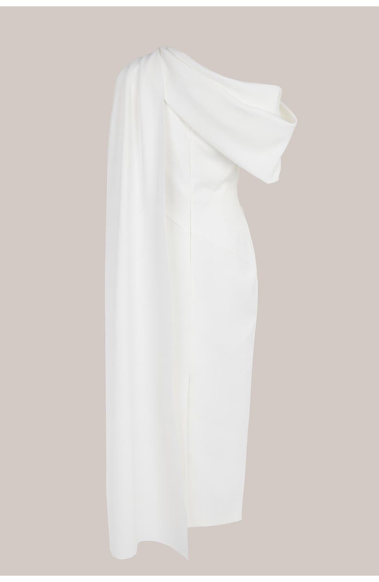 Roksanda Maite Crepe Bridal Dress, Alternate, color, Ivory