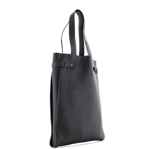 Pre-owned Hermes Hermes Vertige Tote Leather In Black