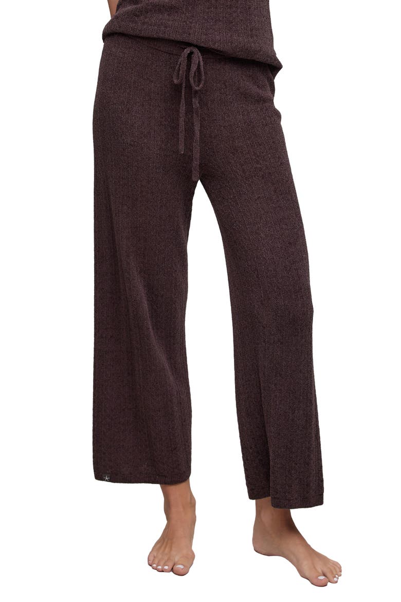 Pointelle Cropped Pants, Main, color, UMBER