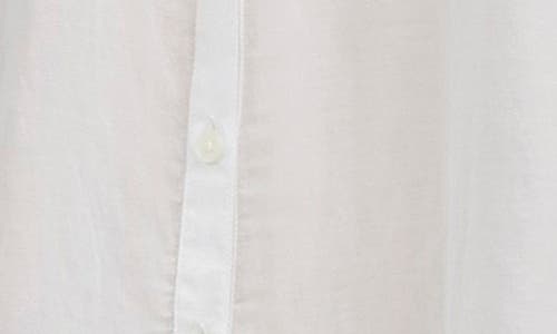 Shop Madewell Shirred Voile Button-up Top In White