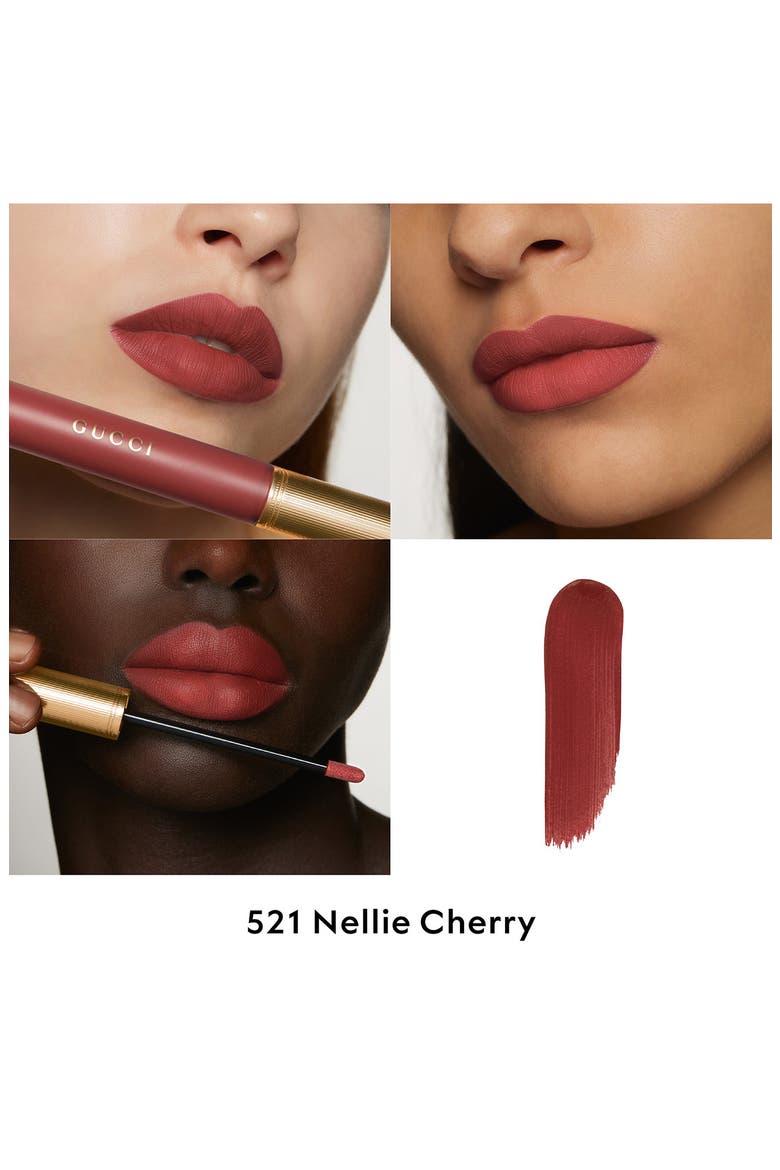Rouge À Lèvres Liquid Matte Lipstick, Alternate, color, 521 NELLIE CHERRIE