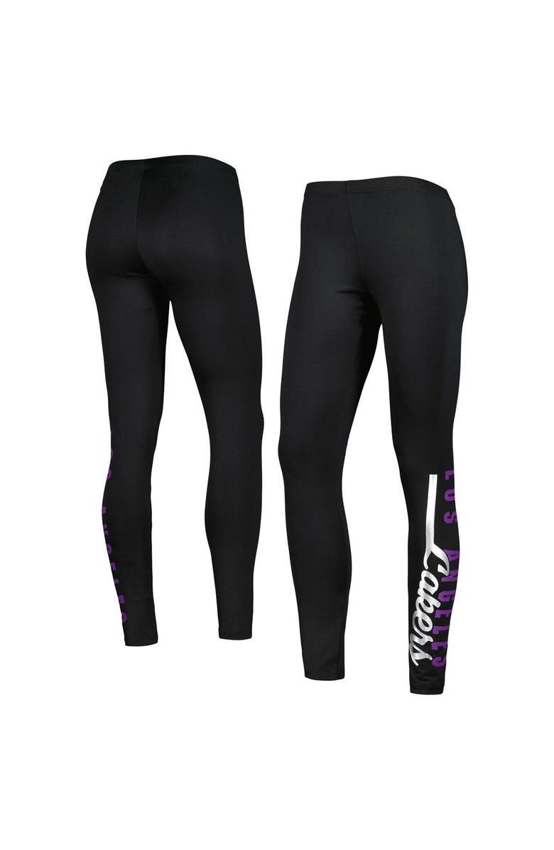 G-III 4HER BY CARL BANKS Women's G-III 4Her by Carl Banks Black Los Angeles Lakers Jump Shot Leggings, Main, color, 