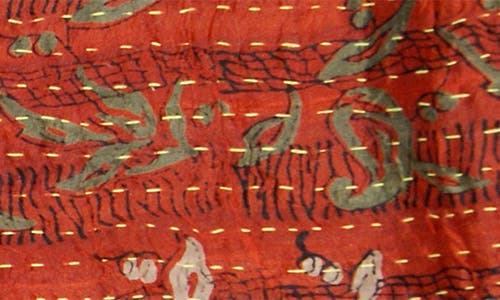 Taj Hotel Kantha Silk Blend Throw Blanket In Multi 7