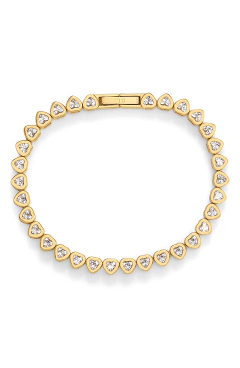 Heart Tennis Bracelet