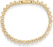 D.LOUISE Heart Tennis Bracelet