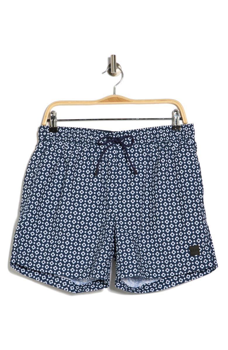 BOSS Octopus Swim Shorts, Alternate, color, Navy