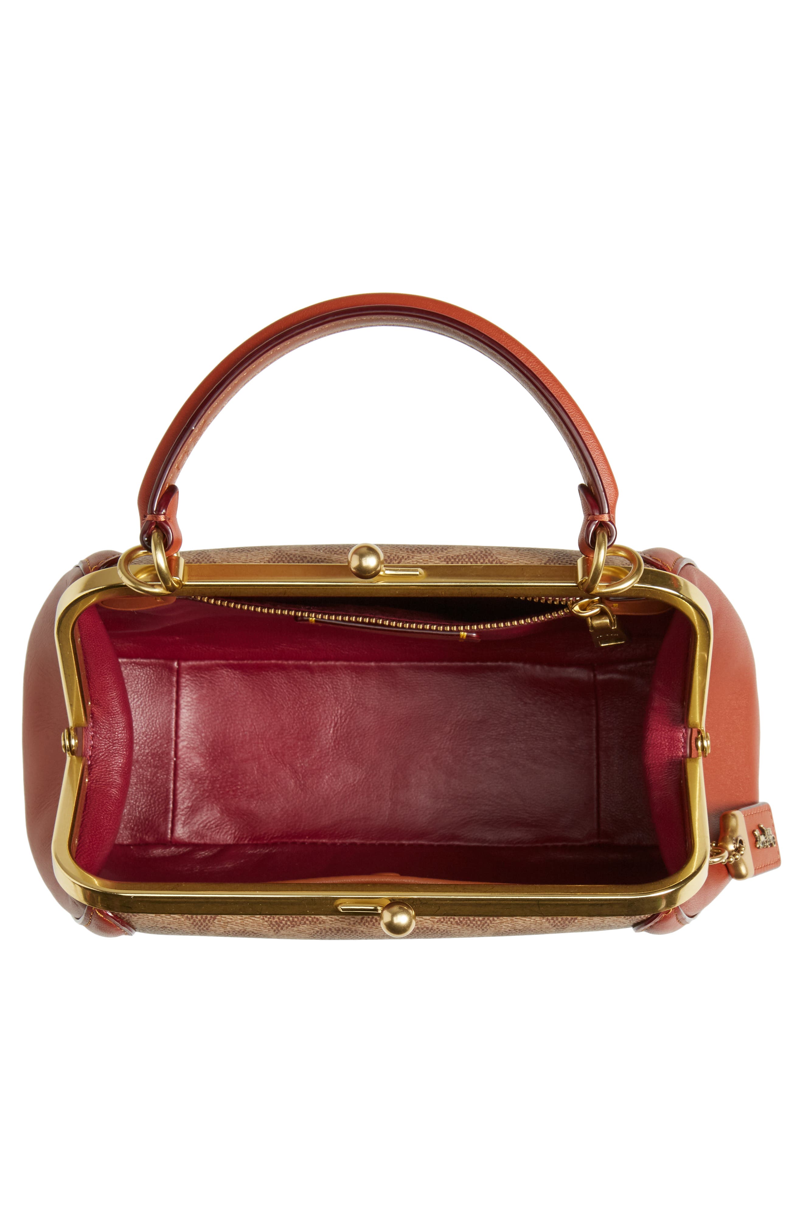 COACH Signature Frame 23 Leather & Canvas Crossbody Bag, Alternate, color, 