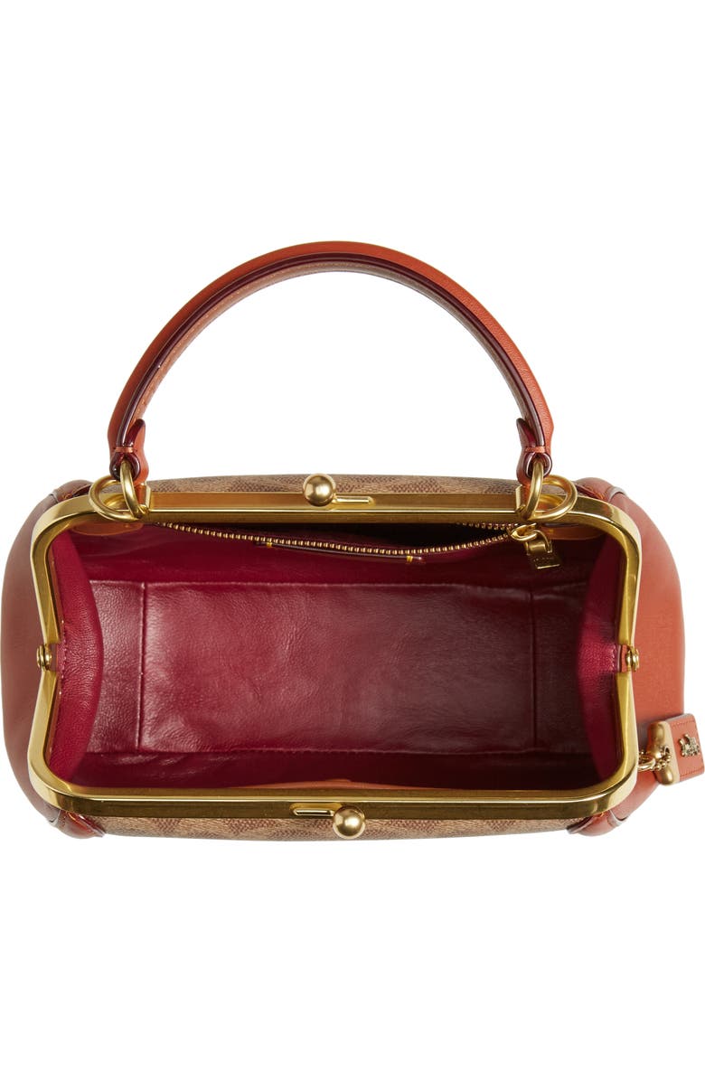 COACH Signature Frame 23 Leather & Canvas Crossbody Bag, Alternate, color,