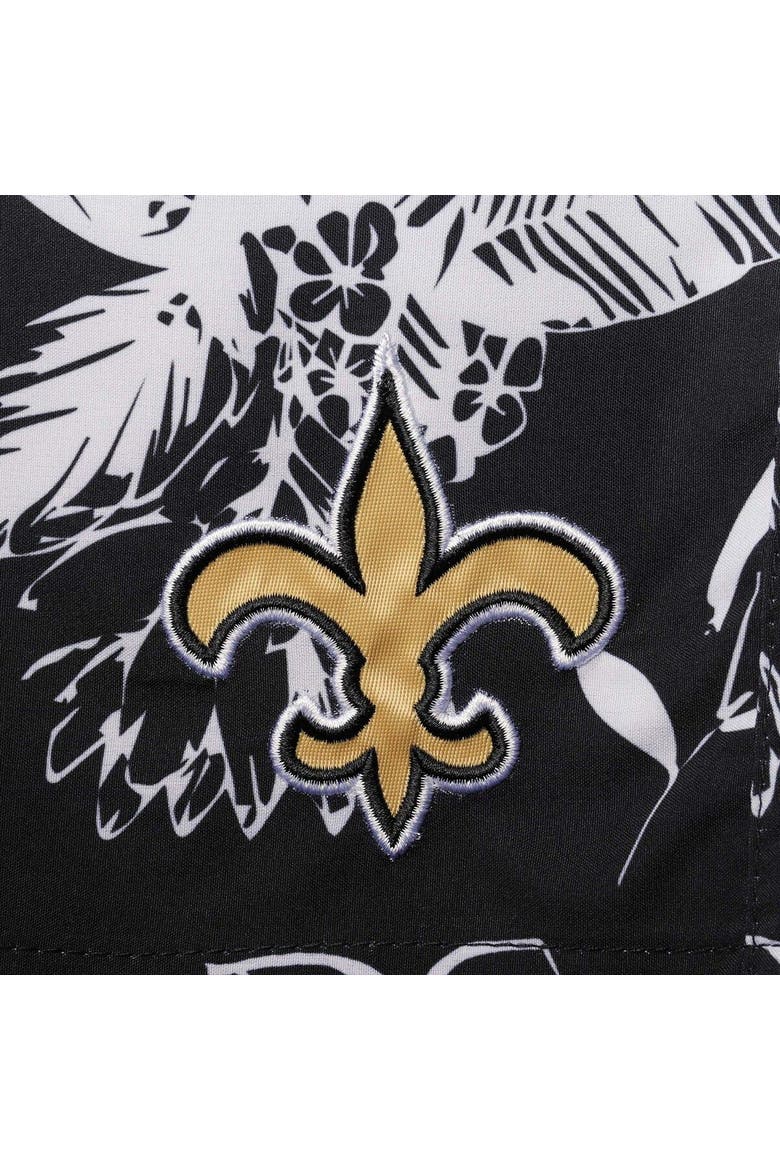 Men's G-III Sports by Carl Banks Black New Orleans Saints Island Volley Swim Shorts, Alternate, color, Black