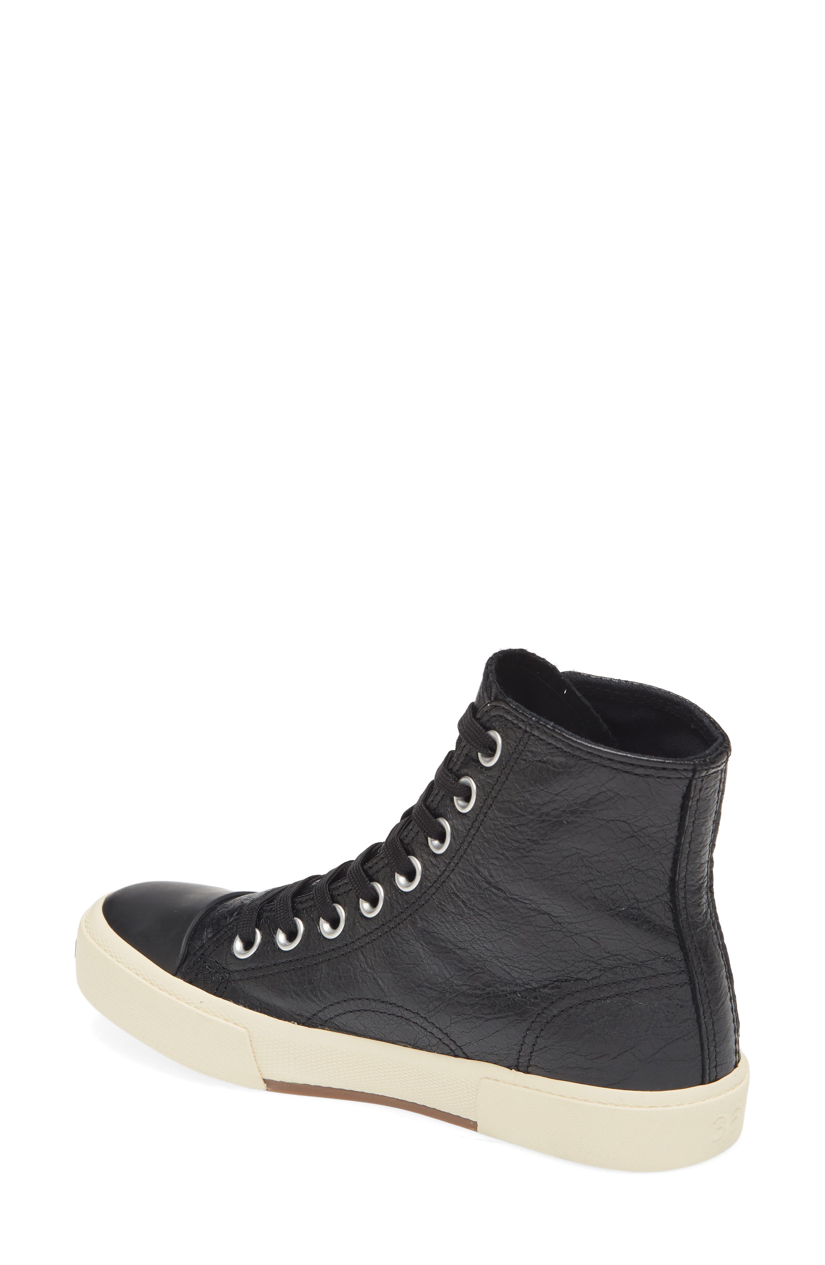 Balenciaga Paris Leather High Top Sneaker, Alternate, color, 