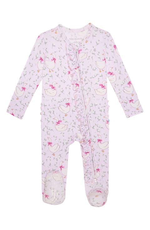 Ruffle Zip Footie (Baby)