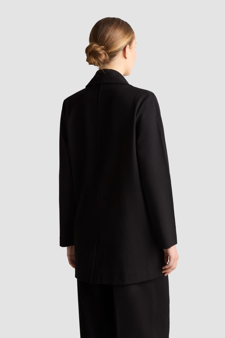 Astor Oversized Jersey Blazer, Alternate, color, Black