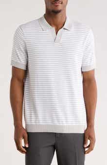 14th & Union Short Sleeve Johnny Collar Knit Top