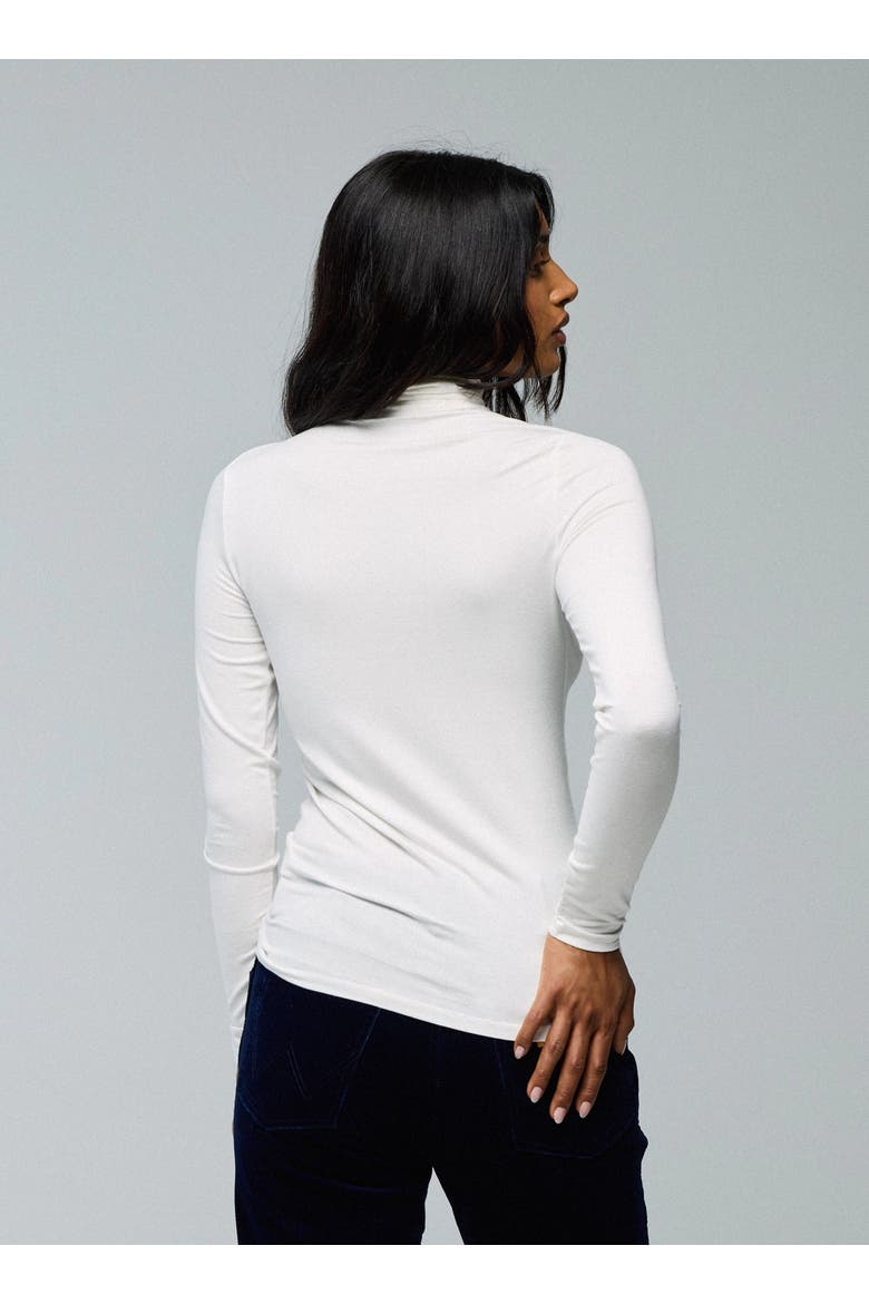 Soft Touch Long Sleeve Turtleneck, Alternate, color, BLANC
