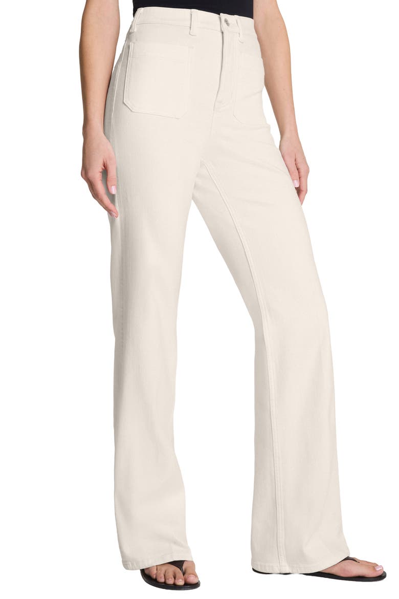 SPANXshape™ Authentic 360 Patch Pocket Easy Flare Jeans, Main, color, IVORY