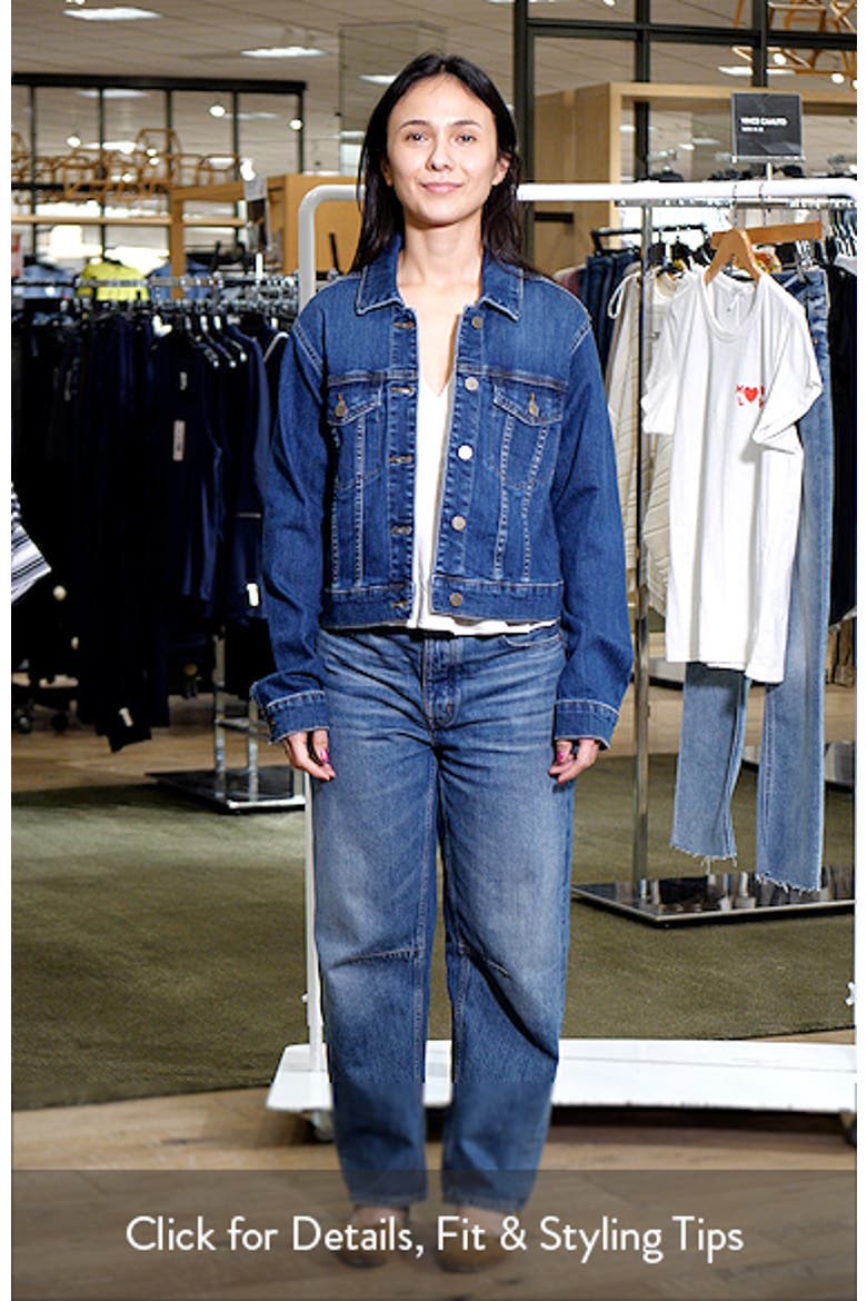 Angela Crop Denim Jacket video