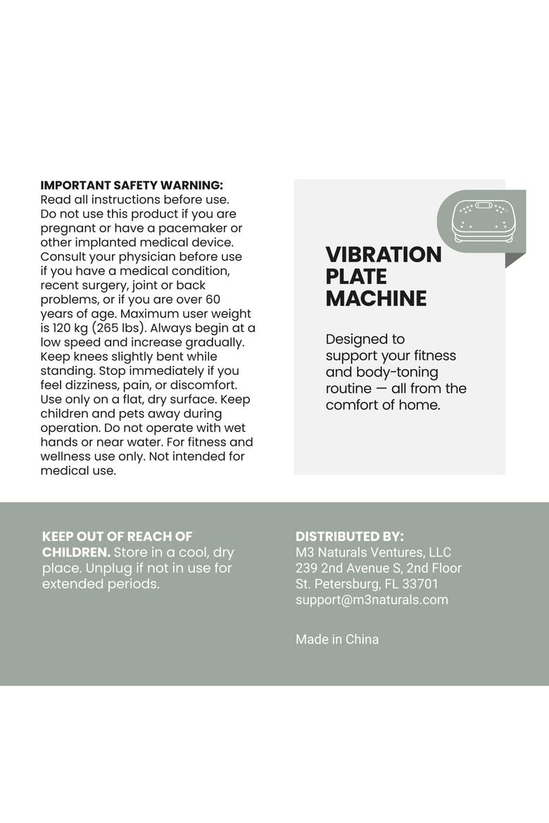 Vibration Plate, Alternate, color, None