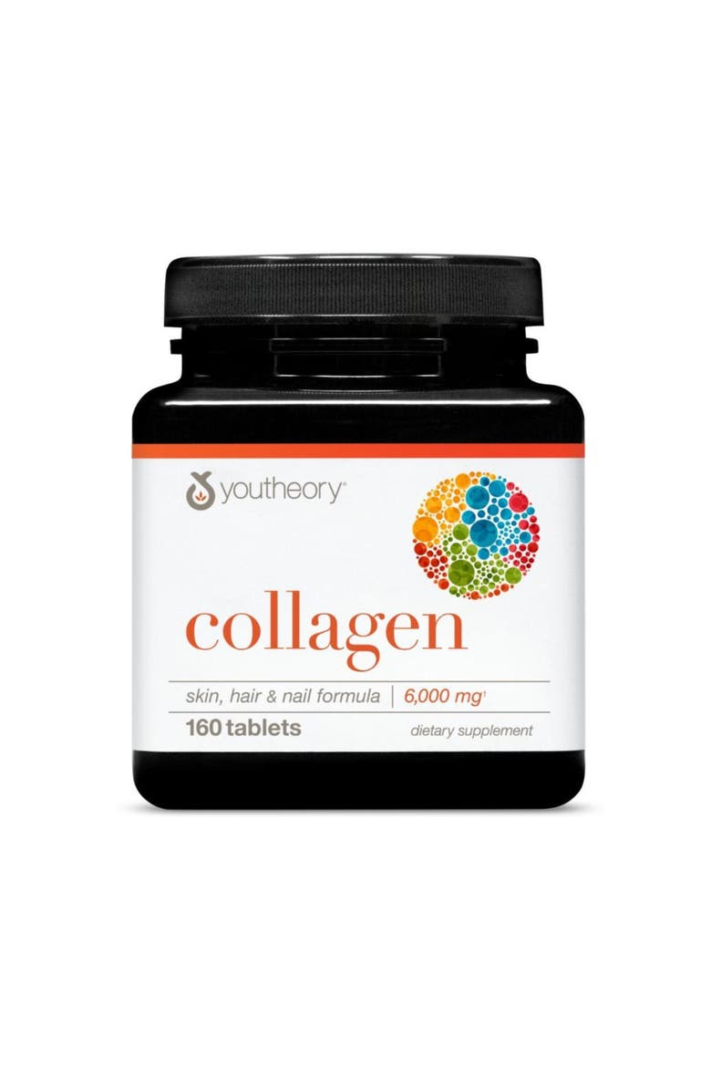 Advanced Collagen 6000mg with Vitamin C Hair Skin Nails Supplement 160 Tablets, Main, color, None