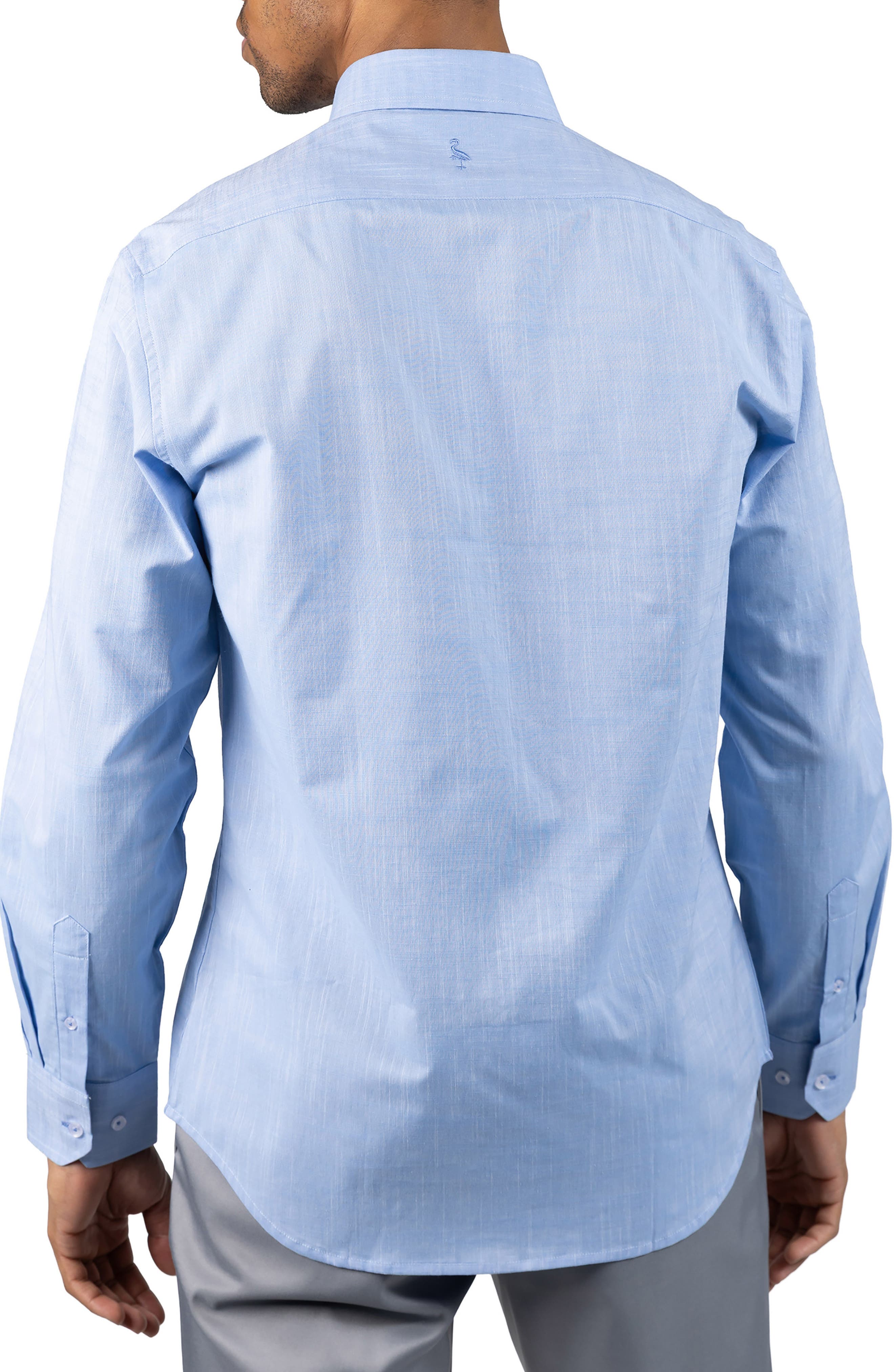 Signature Cotton Chambray Button-Down Shirt - image 4