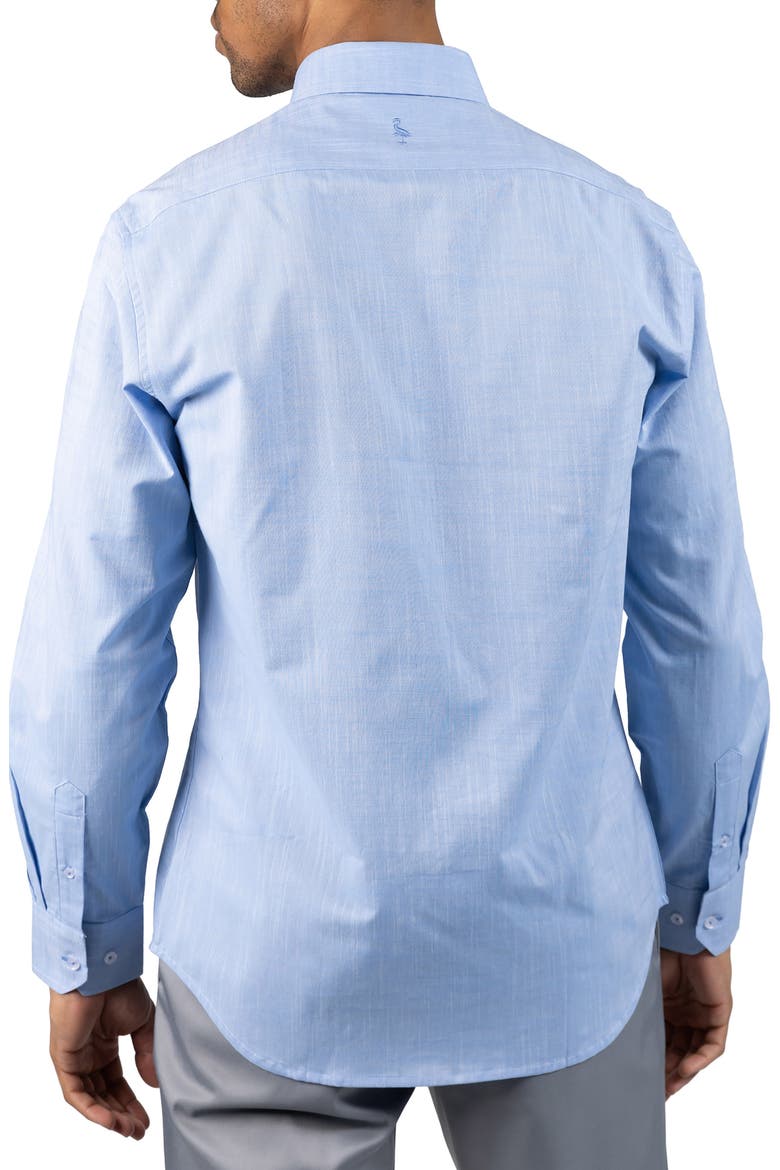 Signature Cotton Chambray Button-Down Shirt, Alternate, color, LIGHT BLUE