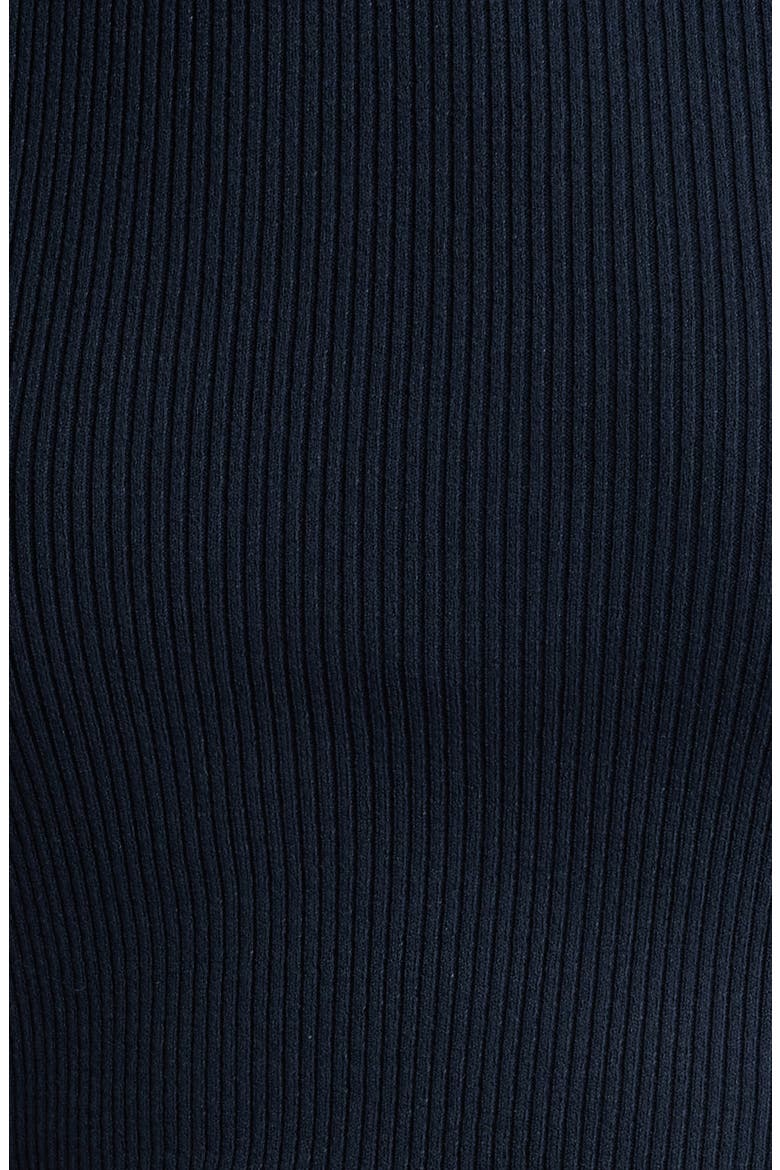 Feskiera Rib Mock Neck Sweater, Alternate, color, DK BU