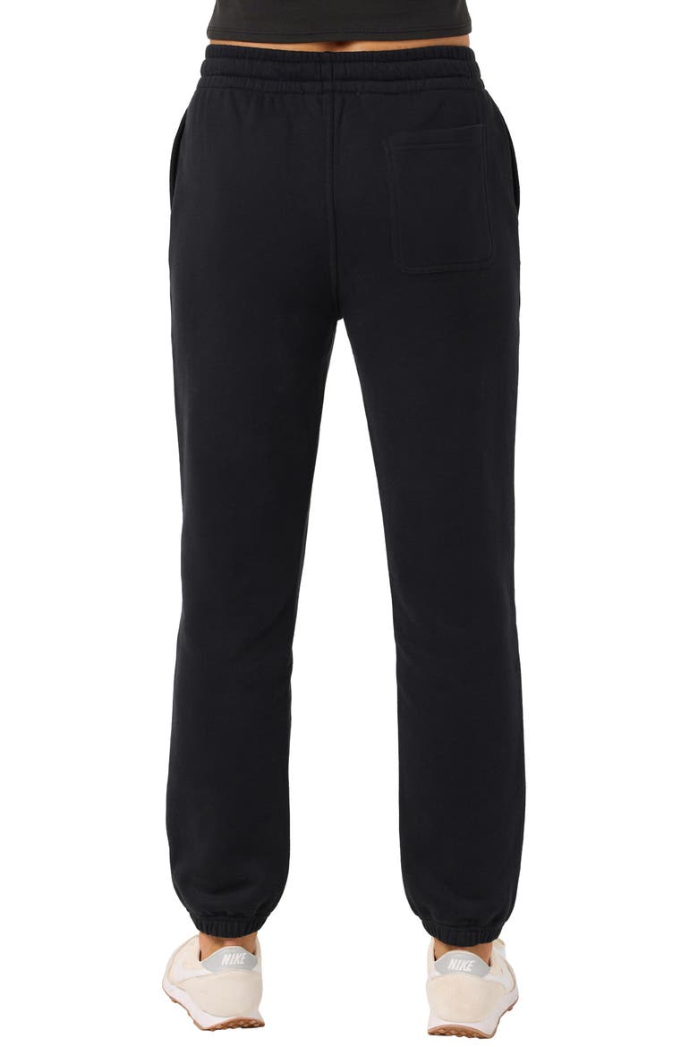 Tropic Floral Relaxed Sweatpants, Alternate, color, BLACK