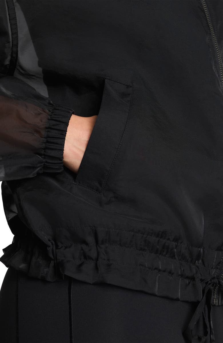 SPANX<sup>®</sup> GM Sheer Full Zip Jacket, Alternate, color, Very Black