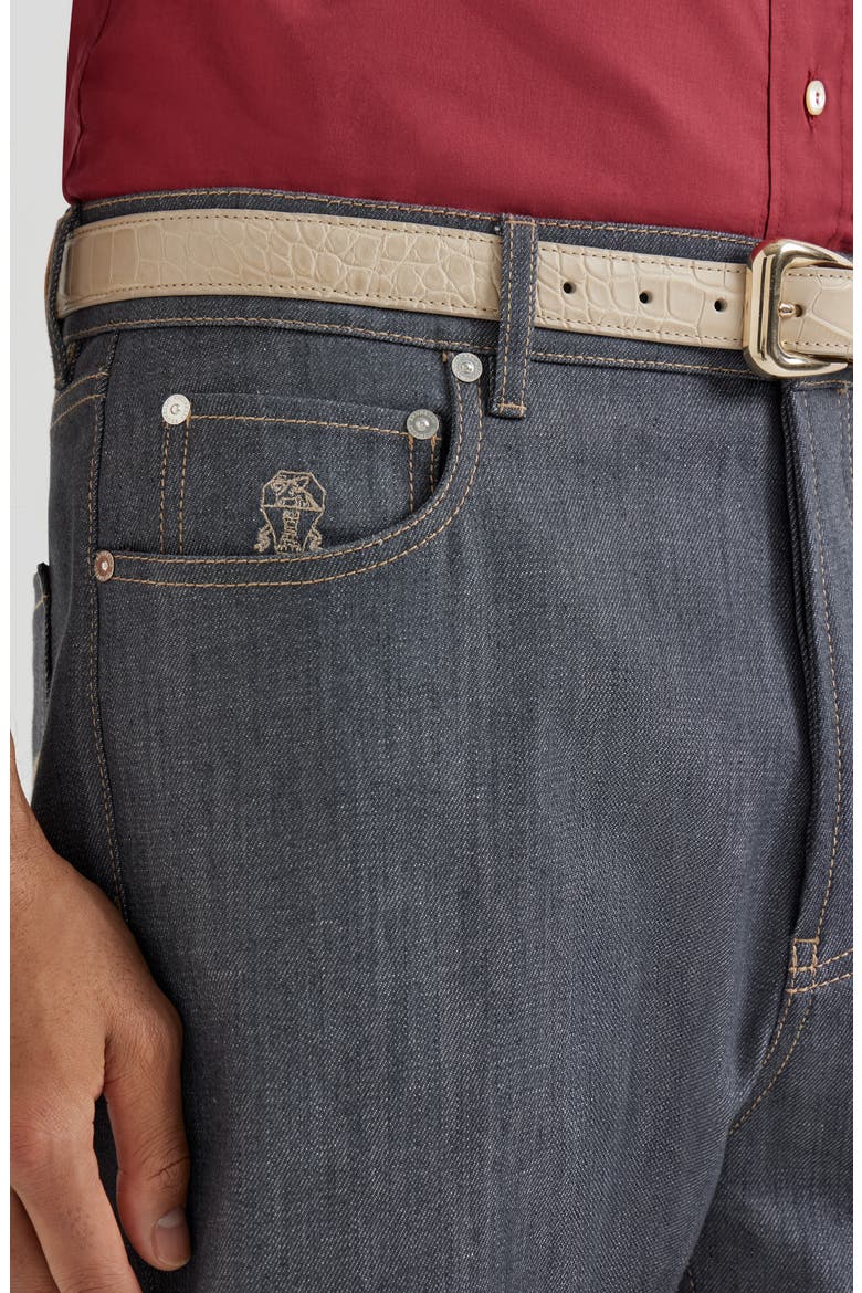Comfort denim trousers, Alternate, color, Medium Grey