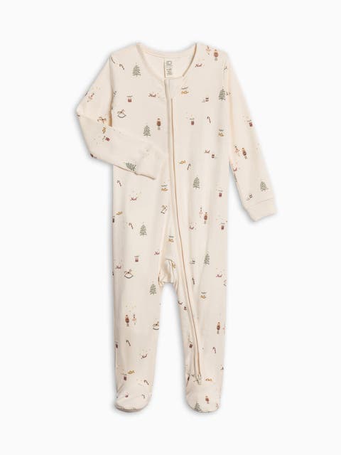 Organic Holiday Peyton Zipper Sleeper (Baby)