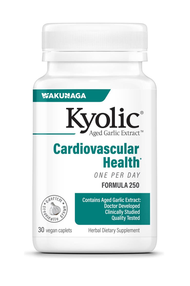 Aged Garlic Extract Formula 250, Cardiovascular Health, One Per Day  30 Caplets, Main, color, None
