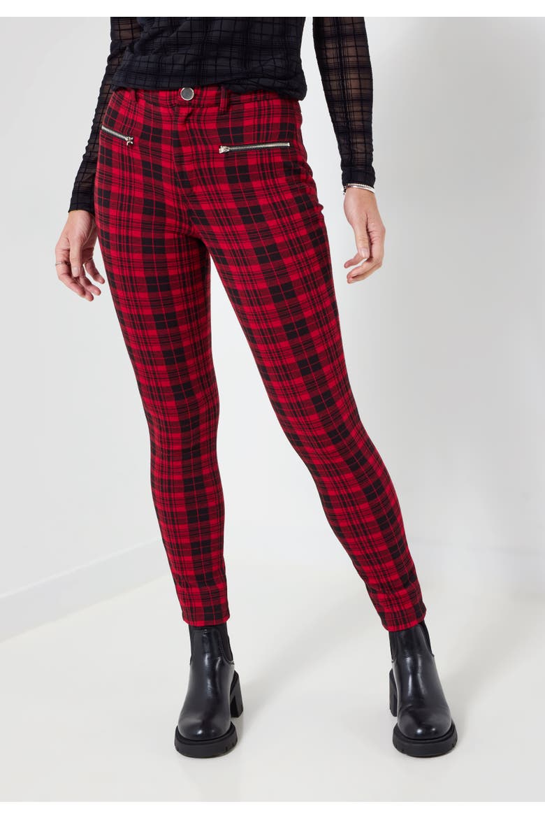 Plaid Legging, Main, color, RED BOX PLAID