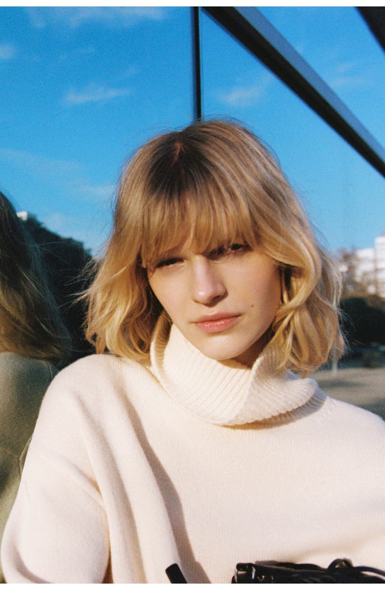 H&M Roll-neck Wool Jumper, Alternate, color, Light Beige