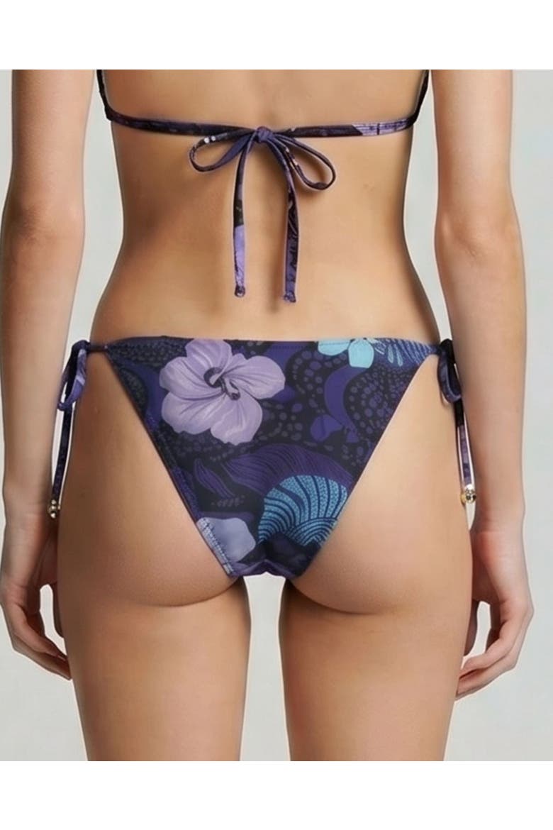Tropical Fantasy Womens Bikini Bottom, Alternate, color, Tropical Fantasy Navy