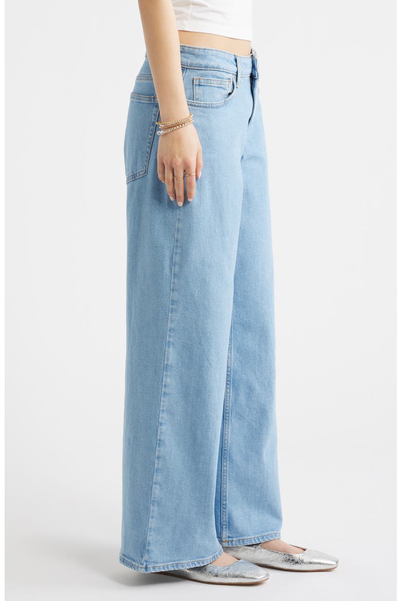 Low Rise Baggy Wide Leg Jeans, Alternate, color, PALMS WASH