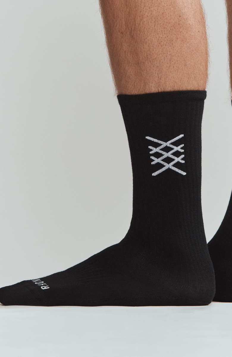 Rhone C.O.R. Crew Socks, Alternate, color, Black