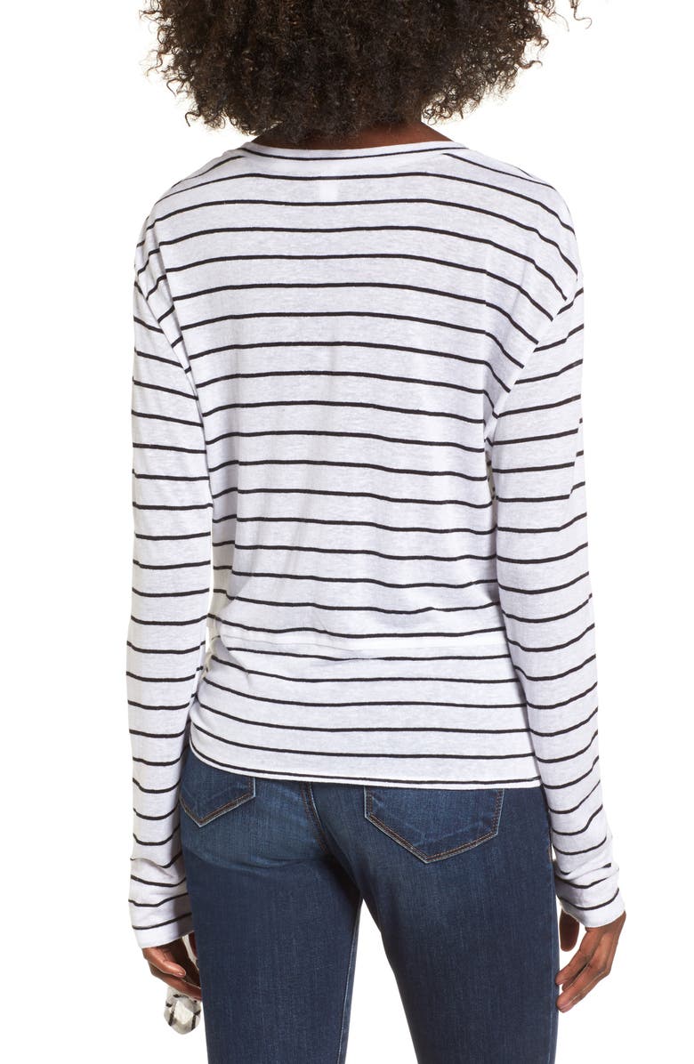 BP. Side Tie Stripe Tee, Alternate, color, 