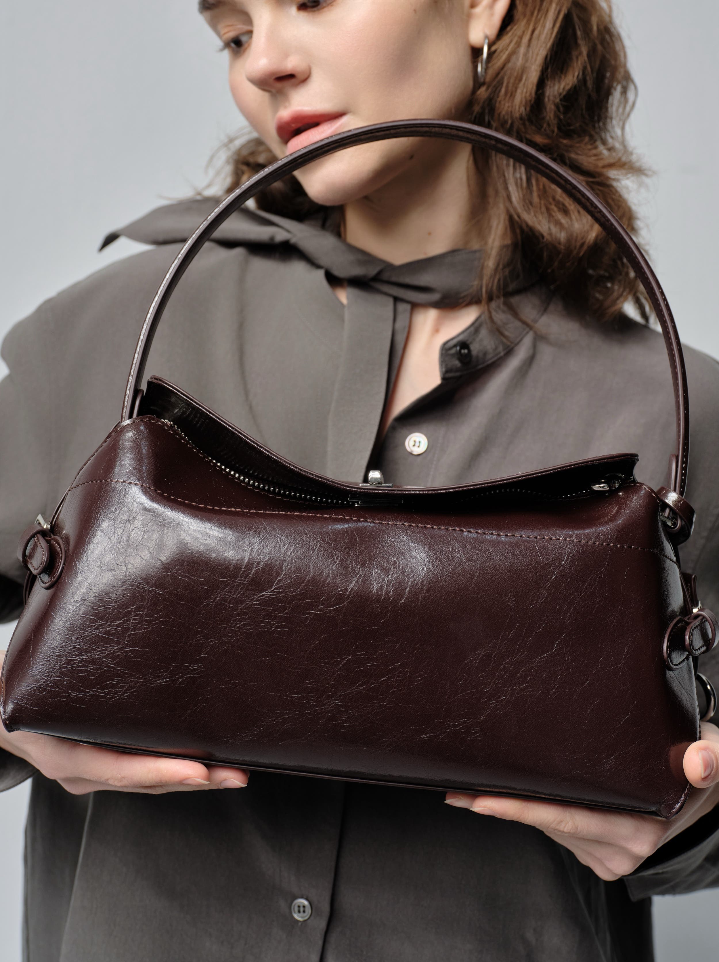 Bob Oré Blue Collection Zephyr Handbag, Alternate, color, Chocolate