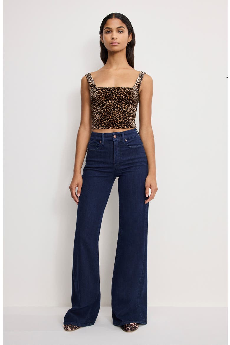 Good Waist High Waist Wide Leg Palazzo Jeans, Alternate, color, INDIGO1153