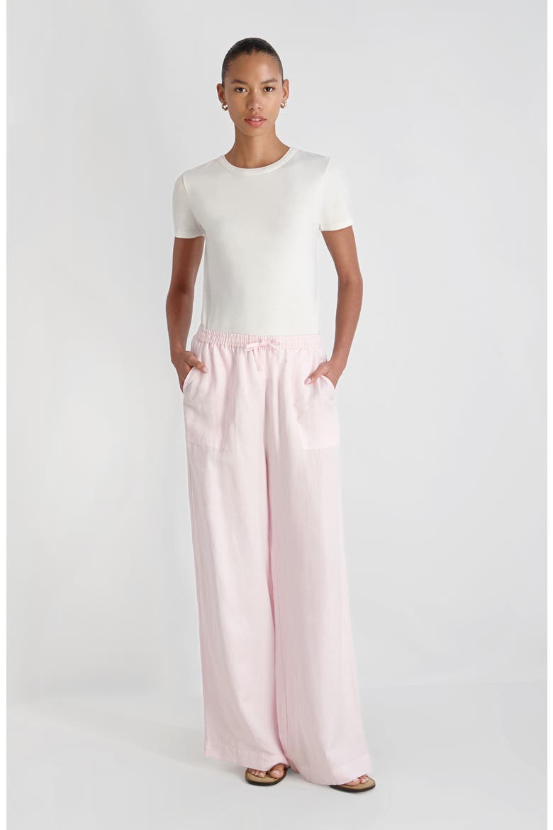 Cooper Wide Leg Drawstring Pants, Alternate, color, PINK ICING