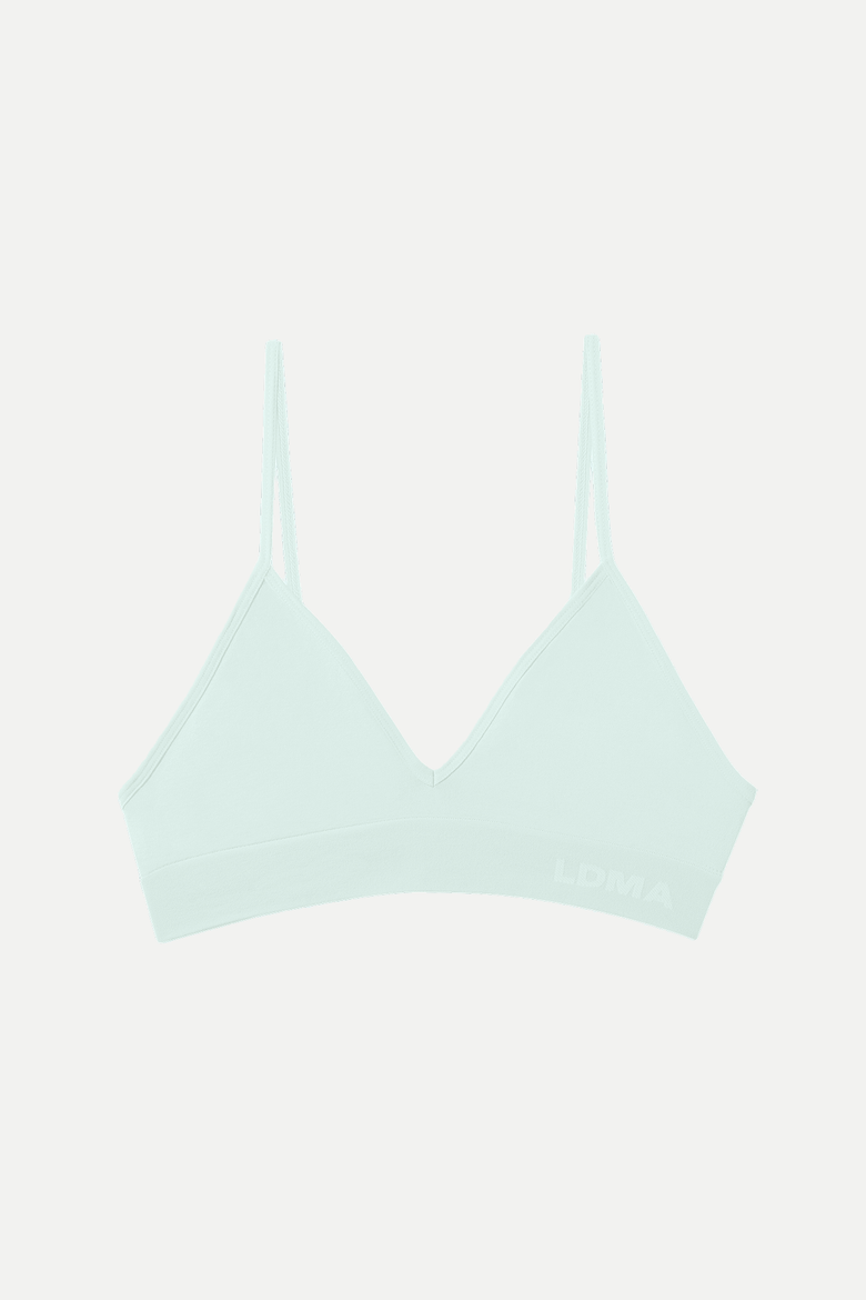 Low Show V Bralette, Alternate, color, Pistachio