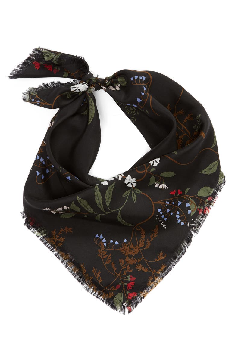 Treasure & Bond Print Square Silk Scarf, Alternate, color,