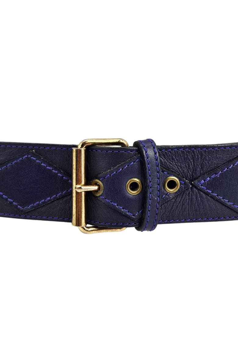 Vintage Sonia Rykiel Purple Stud Belt, Alternate, color, Purple