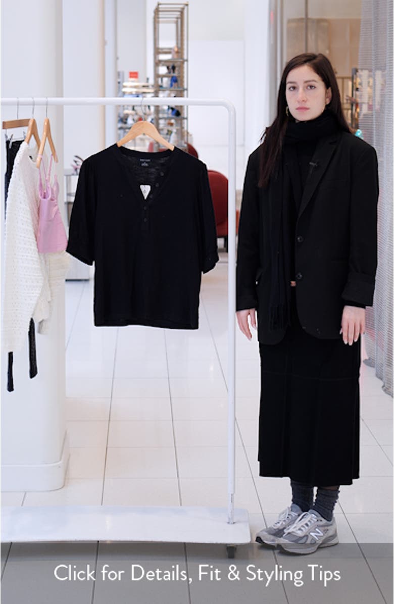 Mixed Media Organic Cotton Blend Top, sales video thumbnail