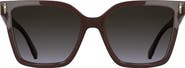 Longchamp Roseau 55mm Modified Rectangular Sunglasses