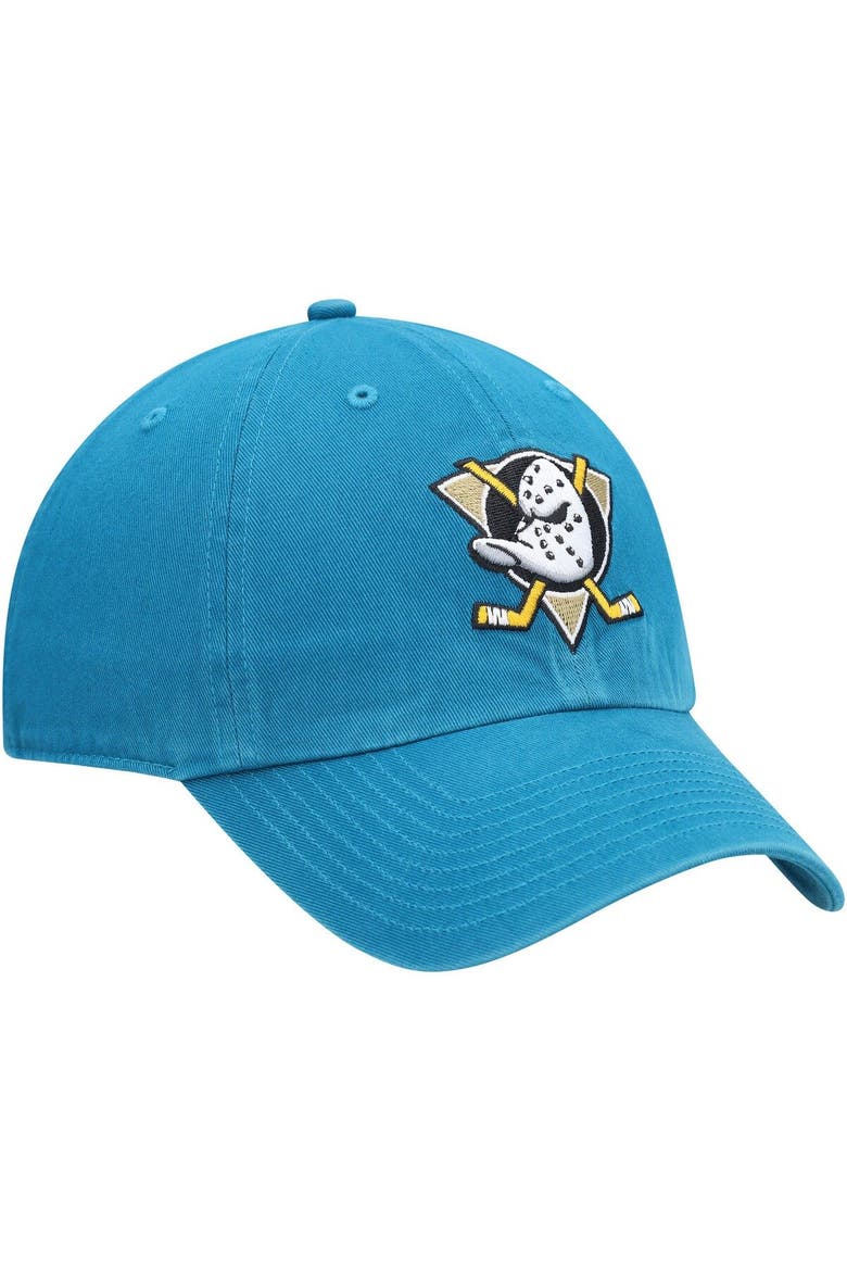 Men's '47 Teal Anaheim Ducks Clean Up Adjustable Hat, Alternate, color, Teal